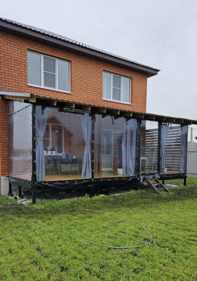 Мягкие окна 700 микрон для лоджии